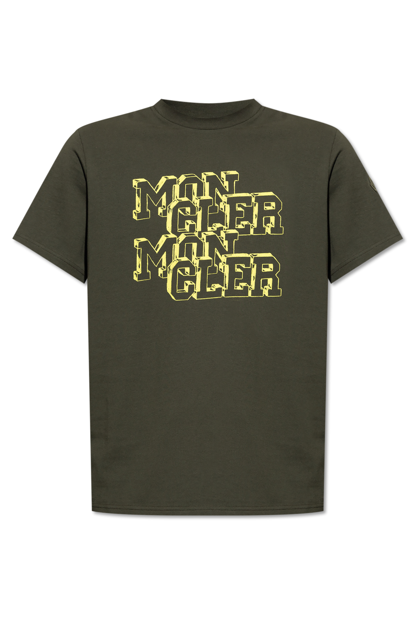 Green T-shirt with logo Moncler - Vitkac AS